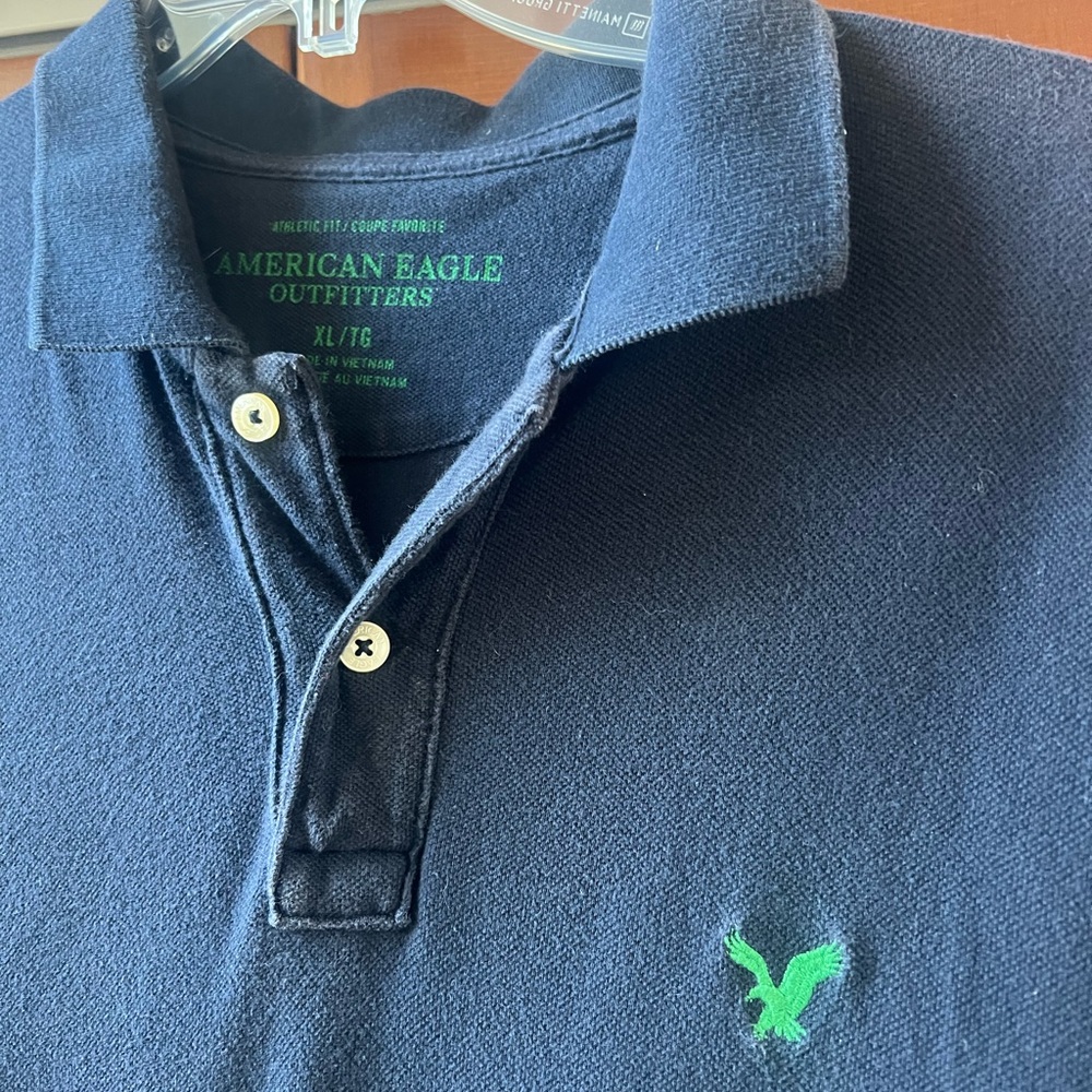 American Eagle Outfitters Polo Shirts - Black and Pink - Picture 2 of 4